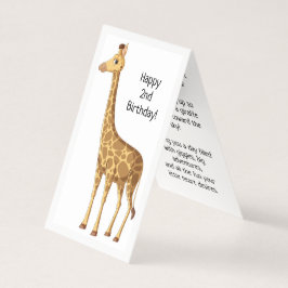 Happy 2nd Birthday - Kaart voor kinderen