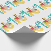 Happy 2nd Birthday, Wrapping Paper Cadeaupapier (Hoek)