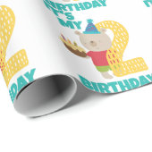 Happy 2nd Birthday, Wrapping Paper Cadeaupapier (Rol Hoek)