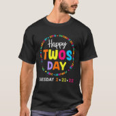 Happy 2S Day Twosday Dinsdag 22 februari, 2022 Tea T-shirt (Voorkant)