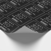 HAPPY 30TH BIRTHDAY; Art Deco Style met aangepaste Cadeaupapier (Hoek)