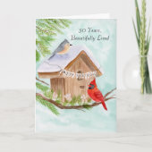  Happy 30th Birthday Birds at Birdhouse Kaart (Voorkant)