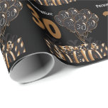 Happy 30th Birthday Cadeaupapier<br><div class="desc">Verpakkingspapier voor 30e verjaardag. 📌 Als u verdere aanpassing nodig hebt, klikt u op "Klik om verder aan te passen" of "Pas de knop aan en gebruik ons ontwerpgereedschap om de grootte van de grootte van de grootte van de tekst te wijzigen, te roteren, de kleur van de tekst te...</div>
