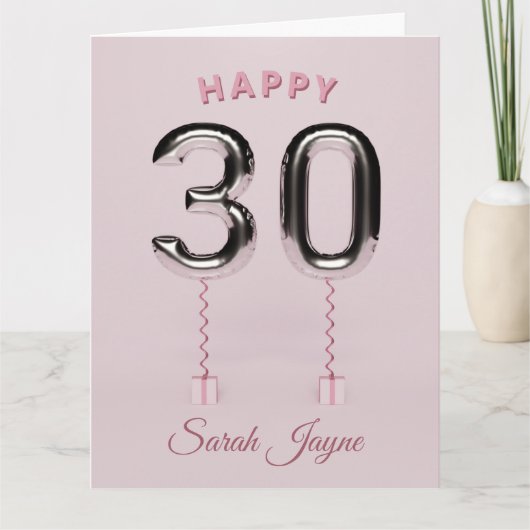 Happy 30th Birthday Card Kaart (Voorkant)