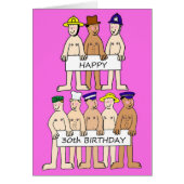 Happy 30th Birthday Cartoon Men (Voorkant)
