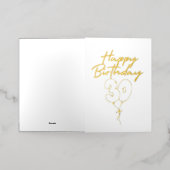 Happy 30th Birthday Celebration Folie Wenskaart (Buiten Laag)