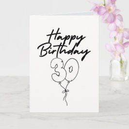 Happy 30th Birthday Celebration Kaart