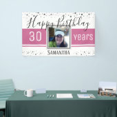 Happy 30th Birthday Fun Bold Confetti Spandoek (Beurs)