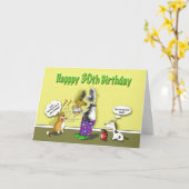 Happy 30th Birthday Kaart (Gele Bloem)