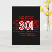 Happy 30th Birthday Kaart (Gele Bloem)