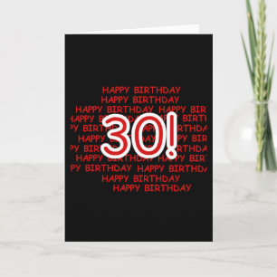 Happy 30th Birthday Kaart
