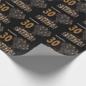 Happy 30th Birthday | Personaliseren Cadeaupapier (Hoek)