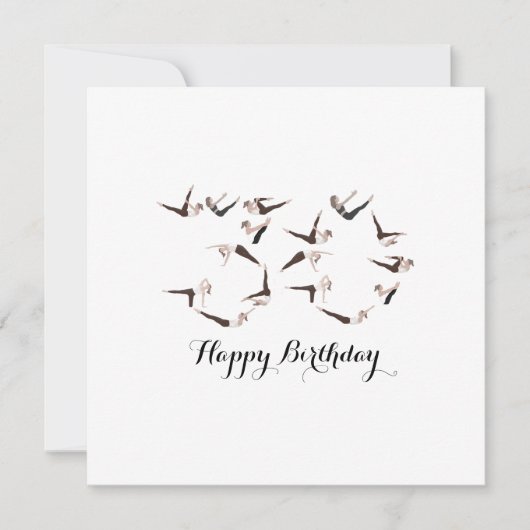 Happy 30th Birthday Pilates Card Kaart (Voorkant)