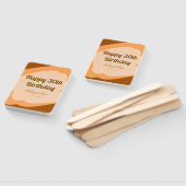 Happy 30th birthday rustic wooden Halloween fall b Handwaaier (Niet-gemonteerd)