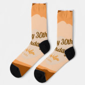 Happy 30th birthday rustic wooden Halloween fall b Sokken (Links)
