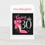 HAPPY *30th BIRTHDAY VOOR U *GRANDDAUGHTER* Kaart<br><div class="desc">HAPPY **30th** BIRTHDAY ***GRANDDAUGHTER*** BEDANKT VOOR HET OPSLAAN MET EEN VAN MIJN ACHT OPSLAGEN!</div>