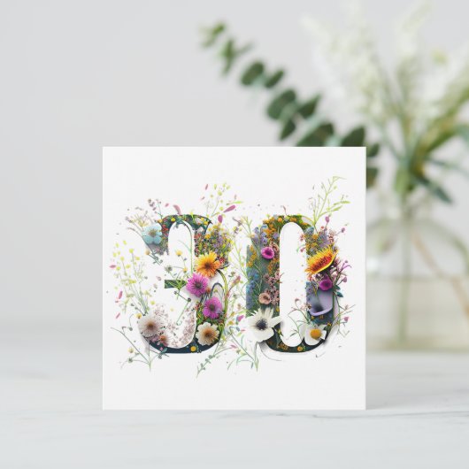 Happy 30th Birthday Wildflowers Happy Birthday (Staand voorkant)