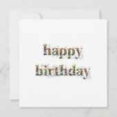 Happy 30th Birthday Wildflowers Happy Birthday (Achterkant)