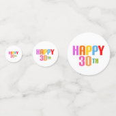 Happy 30th confetti (Achterkanten)