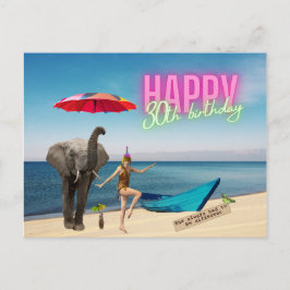 Happy 30th Fun & Funky Birthday Briefkaart