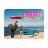 Happy 30th Fun & Funky Birthday Magneet (Horizontaal)