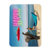 Happy 30th Fun & Funky Birthday Magneet (Verticaal)