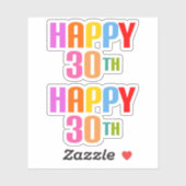 Happy 30th sticker (Vel)