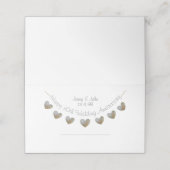 Happy 30th Wedding Jubileum hart placecard Plaatskaartje (Buitenkant ongevouwen)