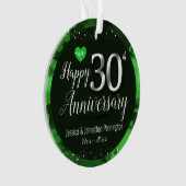 Happy 30th Wedding Jubileum Ornament (voorkant)