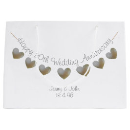 Happy 30th Wedding Jubileum parelhartbundel Groot Cadeauzakje