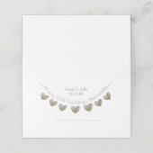 Happy 30th Wedding Jubileum parelhartbundel Plaatskaartje (Buitenkant ongevouwen)