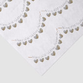 Happy 30th Wedding Jubileum parelhartbundel Tissuepapier (Detail)