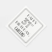 HAPPY 31ST BIRTHDAY; Art Deco Style; aangepaste na Servet (Hoek)