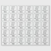 HAPPY 32ND BIRTHDAY; Art Deco Style; aangepaste na Cadeaupapier (Vlak)