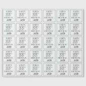 HAPPY 33RD BIRTHDAY; Art Deco Style; aangepaste na Cadeaupapier (Vlak)