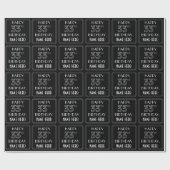 HAPPY 33RD BIRTHDAY; Art Deco Style met aangepaste Cadeaupapier (Vlak)