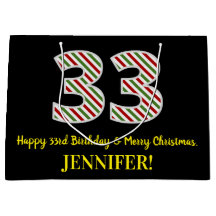 Happy 33rd Birthday & Merry Kerstmis, aangepaste n