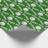 Happy 35th Birthday golfballen Cadeaupapier (Hoek)