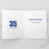 Happy 35th Birthday Husband 35 Photo Collage Kaart (Binnen)