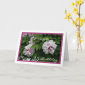 Happy 35th Birthday  met pony's Kaart (Gele Bloem)