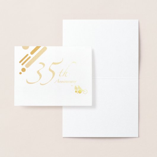 Happy 35th Jubileum Mod Birds Folie Kaarten (Display)