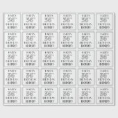 HAPPY 36TH BIRTHDAY; Art Deco Style; aangepaste na Cadeaupapier (Vlak)