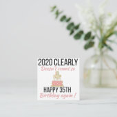 Happy 36th Birthday, Funny 36th verjaardagskaart Informatiekaartje (Staand voorkant)