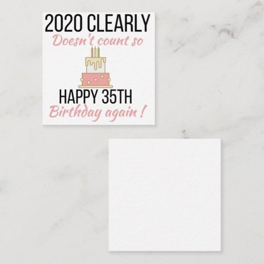 Happy 36th Birthday, Funny 36th verjaardagskaart Informatiekaartje (Voorkant / Achterkant)