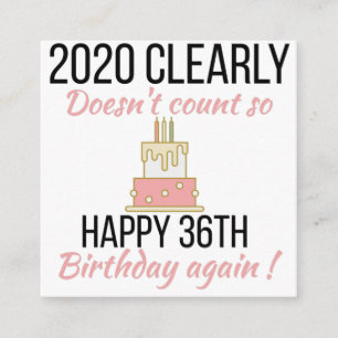 Happy 37th Birthday, Funny 37h verjaardagskaart Informatiekaartje