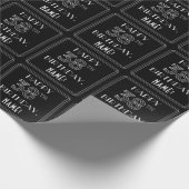 HAPPY 38TH BIRTHDAY; Art Deco Style met aangepaste Cadeaupapier (Hoek)