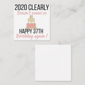 Happy 38th Birthday, Funny 38th verjaardagskaart Informatiekaartje (Voorkant / Achterkant)