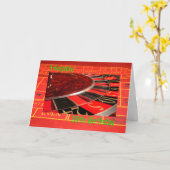 Happy 39th Birthday Roulette Wheel Kaart (Gele Bloem)