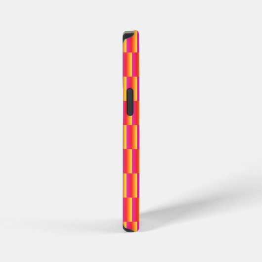 Happy 3D Rainbow Tiles Pattern iPhone Hoesje (Rechterkant)