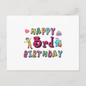 Happy 3rd Birthday 3 year old b-day wishes Briefkaart (Voorkant)